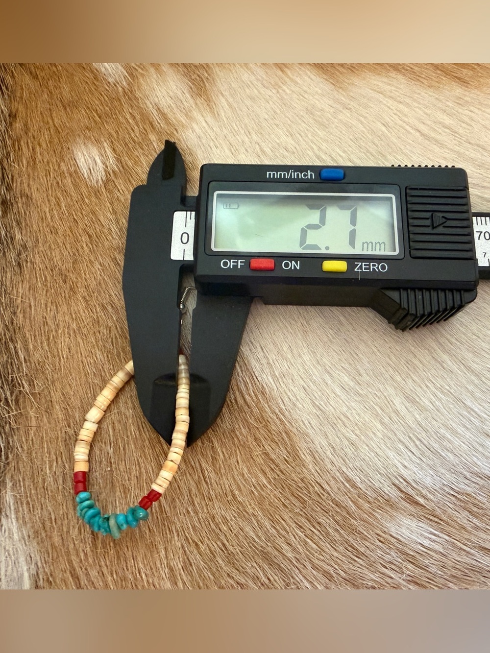 ❤️ Native American “S Duncan” Turquoise Nugget Coral Melon Shell 925 Earrings - Picture 10 of 10